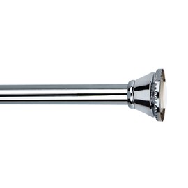 Bath Bliss Adjustable Tension Shower Rod, No Tools Required, Water & Rust Resistant, 42”-72”, Chrome