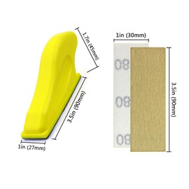 YIMOYIYA 50PCS Premium Micro Detail Sander Kit for Wood, Metal, & Automotive, Finger Sanders for Wood Furniture Metal Automotive,Include 80/120/180/240/400 Grit Sandpaper