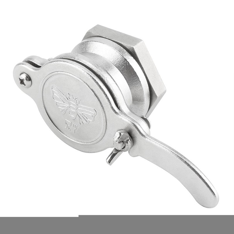 Bee Honey Bucket Tap Gate Valve Stainless Steel Hive Honey