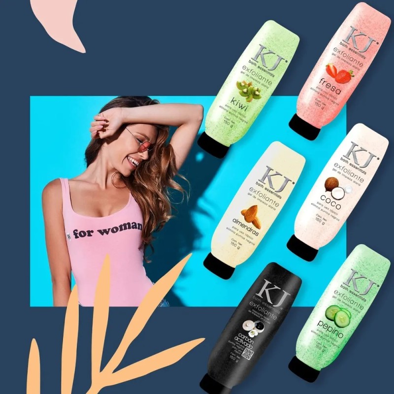 Exfoliante en Gel Facial y Corporal KJ con Extracto de