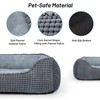 MIXJOY Dog Bed for Large Medium Small Dogs, Rectangle Washable