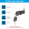 PATIKIL Cabinet Lock with Keys 4 Pcs 1"(25mm) Cam Locks