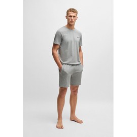 BOSS Mens Mix&Match Short CW Embroidered-Logo Shorts in Stretch Cotton