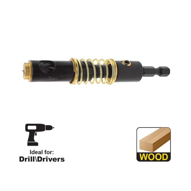 Big Horn 19138 1/4 Inch Shelf Pin Bit Self-Centering Drill