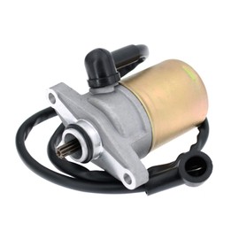 Glixal ATMT1-209 GY6 49cc 50cc 80cc 100cc Durable Starter Motor with Wire for 4-Stroke 139QMA 139QMB 147QMD Scooter Moped ATV Go-Kart Engine