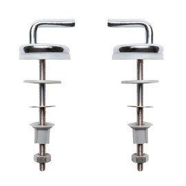 Schläfer | 453810 - Toilet Seat Attachment, M8 Stainless Steel Adjustable Hinge with Quick Coupling (Shortened Bracket) for Toilet Seat, Toilet Lid Hinges Made of Stainless Steel