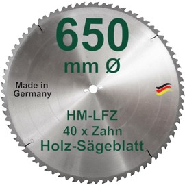 HM Saw Blade 650 mm LFZ Flat Tooth Carbide Widea for Rocker Saw and Firewood Saw for Firewood Hardwood Circular Saw Blade 650 mm