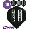 abcdarts Unisex - Adult Pentathlon Classic Dart Flights, Black, Classic