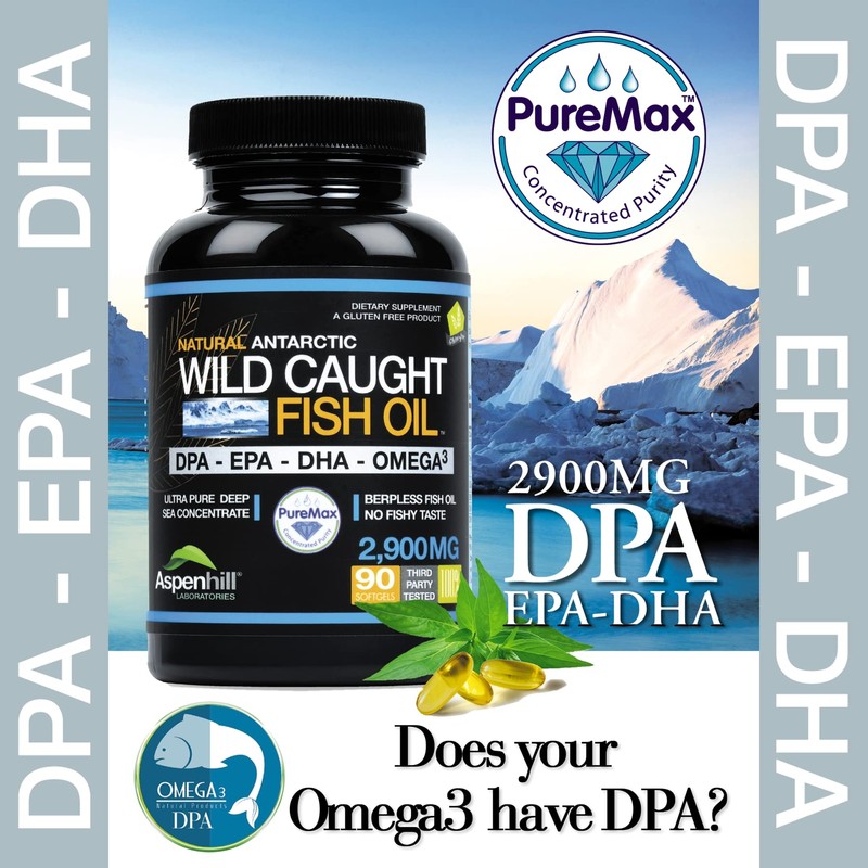 Aspen Hill Labs Wild Caught Omega Fish Oil 2900 mg