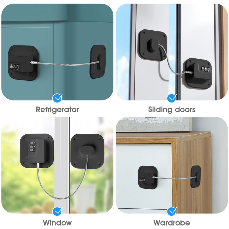 Yosemy Child Safety Cabinet Lock Fridge Lock with Digital Password