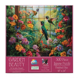 SUNSOUT INC - Garden Beauty - 500 pc Jigsaw Puzzle by Artist: John Stewart - Finished Size 18" x 24" - MPN# 77080