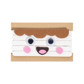Fun Express S'More Craft Stick Magnet Craft Kit - Fun DIY Craft Kit for Kids Perfect Vacation Bible School Summer Camps & Group Activities Includes 12 Magnets Creative - Ideal Fun Learning - 1 Set