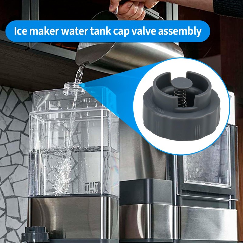 Cap Valve Assembly for Opal Ice Maker Water Tank Compatible