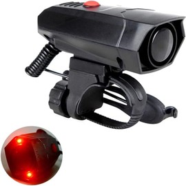 KEWAYO Bicycle Horn,120dB Loud Bike Bells,Bike Horn Electronic Cycling Horns Handlebar Ring Bells with 6 Different Sounds Bike Horn for Mountain Road Bikes