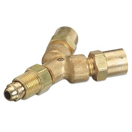 Western Enterprises 401 Y Connections, 200 PSIG, Brass, Inert Gas, 5/8" - 18 (F), Male/female Connection, 0.5 Length