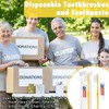 HOFASON Disposable Toothbrushes with Toothpaste Pack of 30, Yellow Hollow