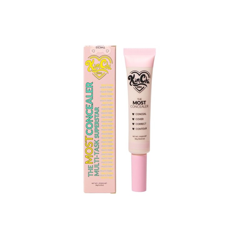 Kimchi Chic, Corrector maquillaje alta cobertura, The Most Concealer, Light