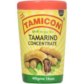 Tamicon Tamarind Concentrate | Tangy & Sour Imli Chutney | South Indian Style Paste | Ideal for Indian Curries, Thai Sauces & Kitchen Recipes | 14 Oz (396.89gm)