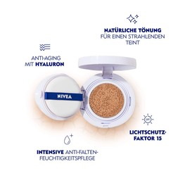 Nivea 3-in-1 Anti-Age Care Cushion for Natural Tinting and Moisture