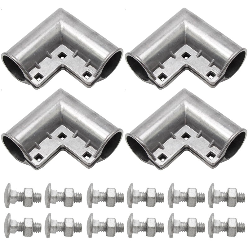 MDEOOSKY 4pcs Chain Link Fence Gate Corners Chain Link Gate