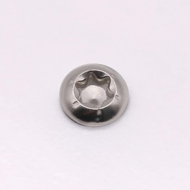 RoyceMart M5 x 35mm (40 pcs) Button Head Torx Drive Sheet Metal Screws, 304 Stainless Steel 18-8 Self Tapping Screws, Torx Rounded Head Screw for Sheet Metal