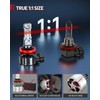 Torchbeam H11/H8/H9 LED Bulbs, 60000LM Super Brighter than Halogen, 6500K
