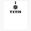 I Crit Yetis Bumper Sticker Window Water Bottle Decal 5"