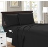 Elegant Comfort 4-Piece Solid Smart Sheet Set-Deep Pocket Fitted Sheet