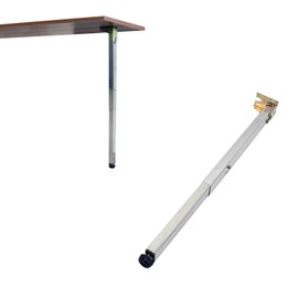 Stainless Steel Folding Table Legs - Adjustable Height, Metal Legs for Campervan & Wall Mounted Dining Table (Size: 90cm/35.4in)