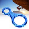 Descender Figure 8 Shape Aluminium Alloy 45KN Descent Abseiling Device