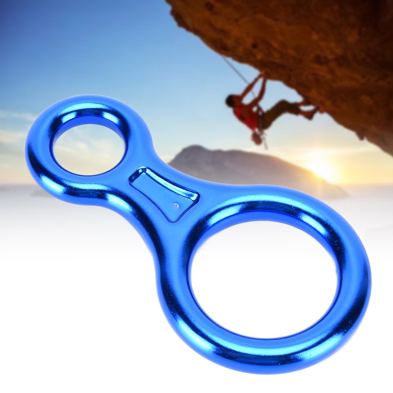 Descender Figure 8 Shape Aluminium Alloy 45KN Descent Abseiling Device