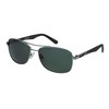 CAT 8023 Men's Polarized Pilot Sunglasses, Matte Silver, 60 mm