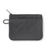 MUJI 84473869 Wrinkle Nylon Flat Pouch, Dark Gray, M, Approx.