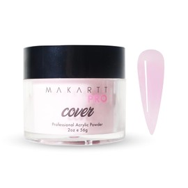 MakarttPro MakarttPro Acrylic Powder - 56g/2oz Nail Cover for Extension, Perfect for Professional Private Nail Technicians - Color: Rosy Veil