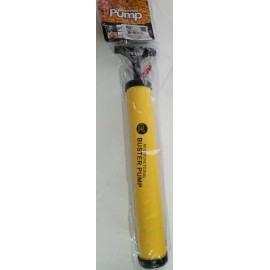 BUSTER Mini Bike Tire Pump Hand Air Pump Switchable Fits Presta & Schrader YELLO