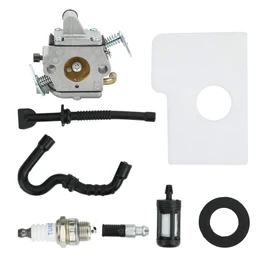 MUNEFE Aluminum Carburetor, Carburetor Filter Gasket Kit, Carburetor Filter Intaketube Kit for MS170 MS180 017 018 Chainsaw Part Accessory