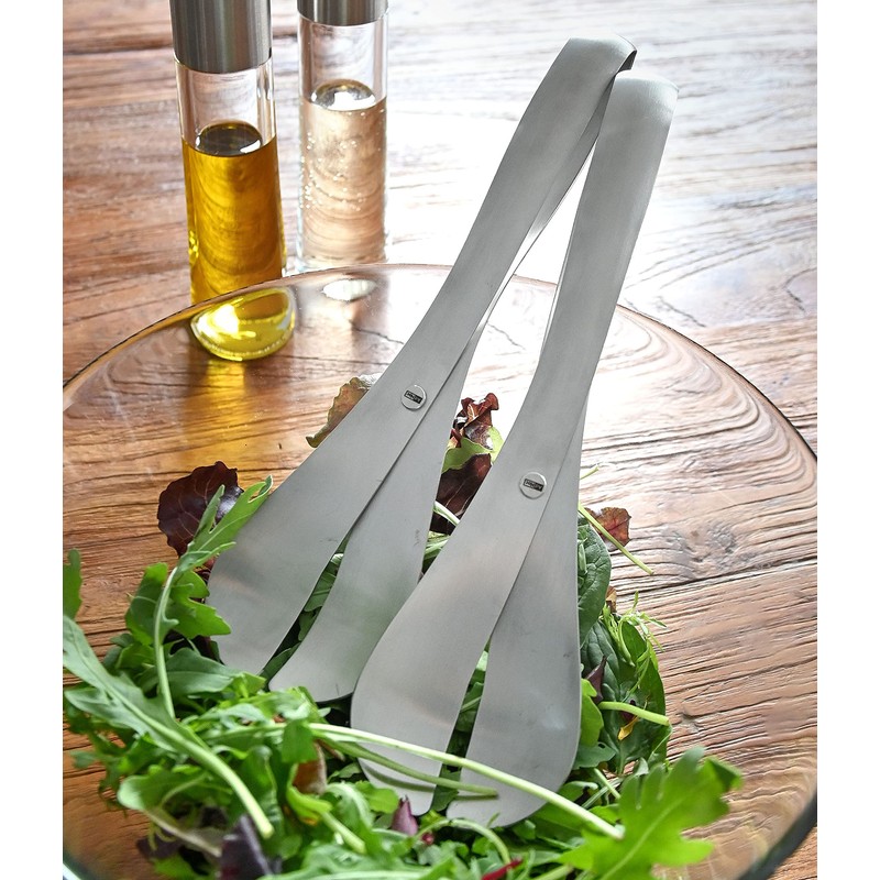 AdHoc SG10 Stylish Curve Stainless Steel Salad Servers Set Two