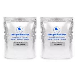 Encapsuladoras México Citrato De Magnesio Y Citrato De Potasio 1,000 Capsulas C/u Sabor Natural