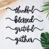 Thanksgiving Plate Cards, Thanksgiving Table Decorations Grateful Thankful Blessed Gather