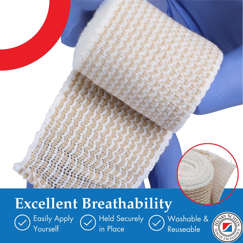 Self-Closure Elastic Bandage, 2" x 4.5 Yards, Tan, Non-Sterile, Box