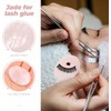 Soporte de pegamento para pestañas de jade, paleta para extensiones