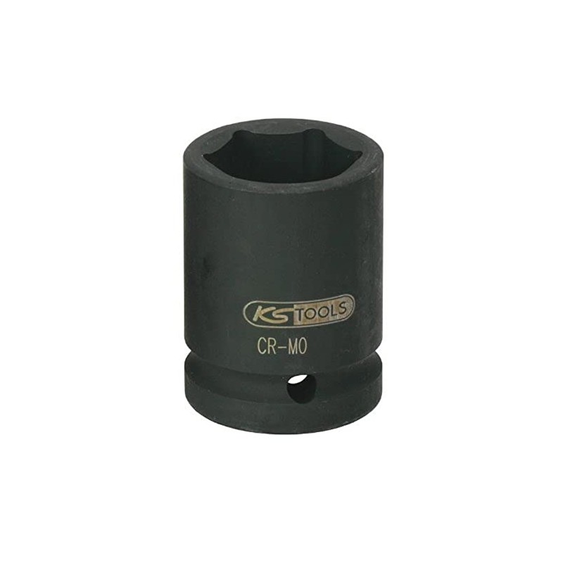 KS Tools 515.1727 Hexagon impact socket, short, 1", 27mm
