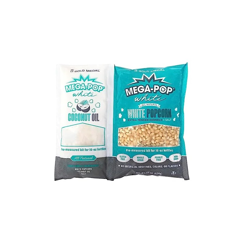 8oz Popcorn Portion Packs w/Coconut Oil - Package of 4ct