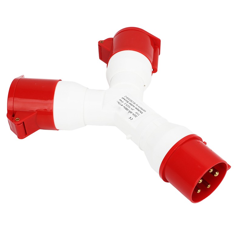Y Shaped Industrial Plug IP44 Waterproof Industrial Socket Connector Site