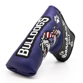 Putter Cover Headcover for Odyssey 2 Ball Magnetic Mallet Fits Scotty Cameron Odyssey Pin Bulldog (Pin, Blue)