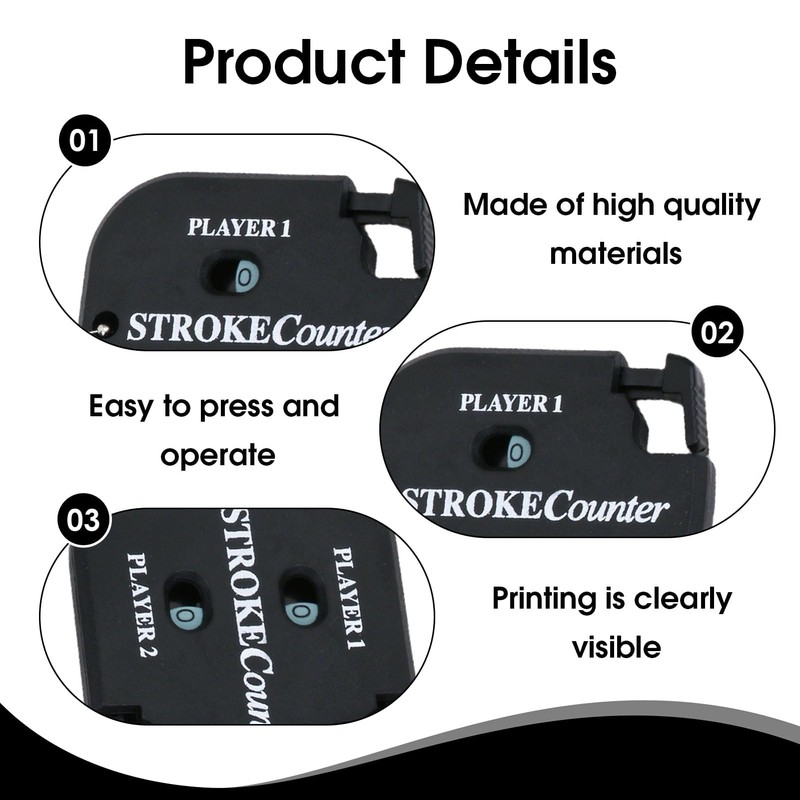 Golf Score Counter Stroke Counter, 2 Pieces Score Counter Golf