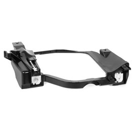JIULAN Headlight Brackets Left and Right for 5 Series E60 E61 525i 528xi 63126936089 63126936090 (Black, Electronic Switch, Retainer, Manual)
