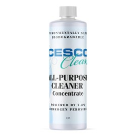 Cesco Solutions All-Purpose Concentrated Hydrogen Peroxide Cleaner 7.8% - Multi-Purpose Cleaner – Spot & Stain Remover – Ideal for Grout and bathrooms, Heavy Grease, Dirt and Oil Stains (4oz)