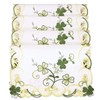 Simhomsen Embroidered Irish Clover St. Patrick’s Day Table Runner, Spring