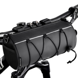 GXCROR Fahrrad Lenkertasche Vordertasche-Rahmentasche Fahrrad mit Schultergurt- Bikepacking Oberrohrtasche [2,4 Liter] 100% Wasserdicht-Fahrradzubehör für Mountainbike und Rennrad